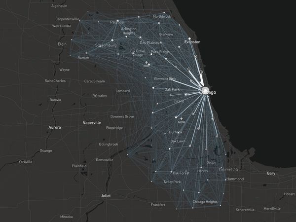 Commuters in Cook County, Chicago